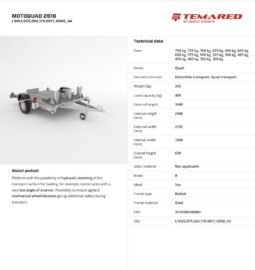 Μοτοσικλετών-Quad Temared MOTOQUAD 2616