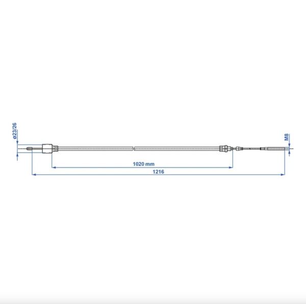 ΝΤΙΖΑ ΦΡΕΝΟΥ 1020/1216mm cup Ø26mm suitable for AL-KO < '97 - Image 3